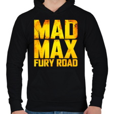 PRINTFASHION Mad Max - Férfi kapucnis pulóver - Fekete férfi pulóver, kardigán