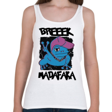 PRINTFASHION Madafaka - béka breeek - Női atléta - Fehér