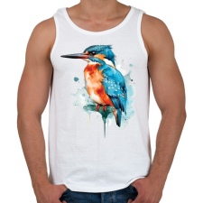 PRINTFASHION madár - Férfi atléta - Fehér atléta, trikó