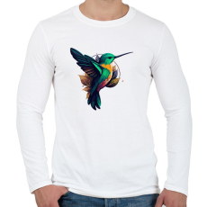 PRINTFASHION Madár  - Férfi hosszú ujjú póló - Fehér