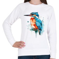 PRINTFASHION madár - Női pulóver - Fehér