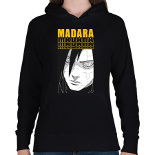 PRINTFASHION Madara - Női kapucnis pulóver - Fekete női pulóver, kardigán