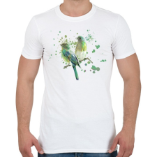 PRINTFASHION madarak - Férfi póló - Fehér férfi póló