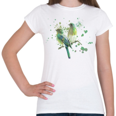 PRINTFASHION madarak - Női póló - Fehér