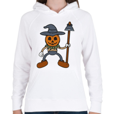 PRINTFASHION Madárijesztő - Női kapucnis pulóver - Fehér