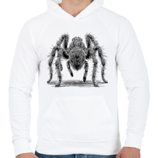 PRINTFASHION Madárpók / Tarantula / Pók rajz - Férfi kapucnis pulóver - Fehér