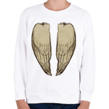 PRINTFASHION Madárszárny (zárt) - Gyerek pulóver - Fehér gyerek pulóver, kardigán