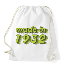 PRINTFASHION made-in-1932-green-grey - Sportzsák, Tornazsák - Fehér tornazsák