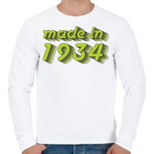 PRINTFASHION made-in-1934-green-grey - Férfi pulóver - Fehér férfi pulóver, kardigán