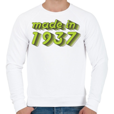 PRINTFASHION made-in-1937-green-grey - Férfi pulóver - Fehér