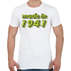 PRINTFASHION made-in-1941-green-grey - Férfi póló - Fehér