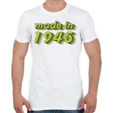 PRINTFASHION made-in-1945-green-grey - Férfi póló - Fehér