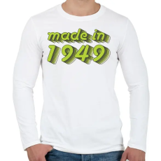 PRINTFASHION made-in-1949-green-grey - Férfi hosszú ujjú póló - Fehér