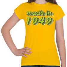 PRINTFASHION made-in-1949-green-grey - Női póló - Sárga női póló