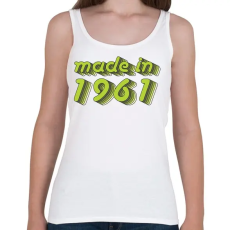 PRINTFASHION made-in-1961-green-grey - Női atléta - Fehér
