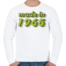 PRINTFASHION made-in-1965-green-grey - Férfi pulóver - Fehér