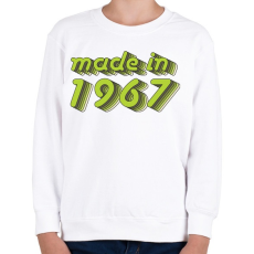 PRINTFASHION made-in-1967-green-grey - Gyerek pulóver - Fehér