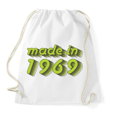 PRINTFASHION made-in-1969-green-grey - Sportzsák, Tornazsák - Fehér tornazsák