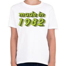 PRINTFASHION made-in-1982-green-grey - Gyerek póló - Fehér gyerek póló