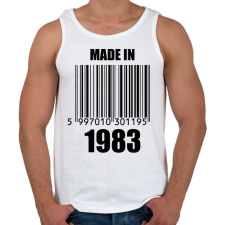 PRINTFASHION Made in 1983 - Férfi atléta - Fehér atléta, trikó