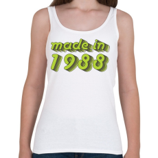 PRINTFASHION made-in-1988-green-grey - Női atléta - Fehér