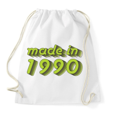 PRINTFASHION made-in-1990-green-grey - Sportzsák, Tornazsák - Fehér tornazsák