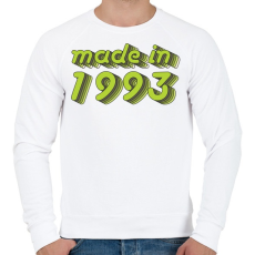 PRINTFASHION made-in-1993-green-grey - Férfi pulóver - Fehér