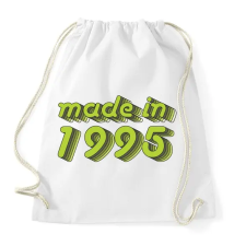 PRINTFASHION made-in-1995-green-grey - Sportzsák, Tornazsák - Fehér tornazsák