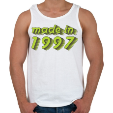 PRINTFASHION made-in-1997-green-grey - Férfi atléta - Fehér