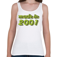 PRINTFASHION made-in-2001-green-grey - Női atléta - Fehér