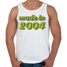 PRINTFASHION made-in-2004-green-grey - Férfi atléta - Fehér