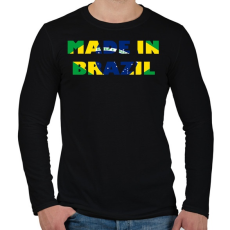 PRINTFASHION Made in Brazil - Férfi hosszú ujjú póló - Fekete