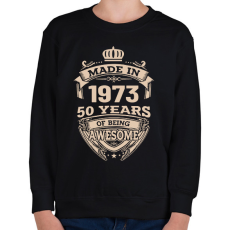 PRINTFASHION Made in - Évszámmal - Gyerek pulóver - Fekete