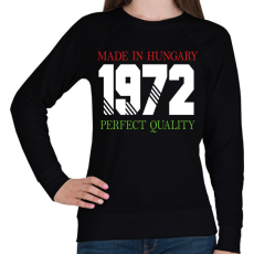 PRINTFASHION Made in hungary - Évszámmal - Női pulóver - Fekete