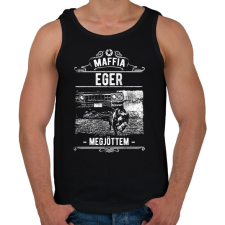 PRINTFASHION Maffia Eger - Férfi atléta - Fekete atléta, trikó