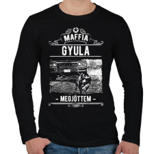 PRINTFASHION Maffia Gyula - Férfi hosszú ujjú póló - Fekete férfi póló