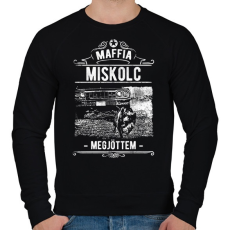 PRINTFASHION Maffia Miskolc - Férfi pulóver - Fekete