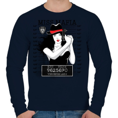 PRINTFASHION Maffialány - Férfi pulóver - Sötétkék