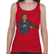 PRINTFASHION Maffiózó - Női atléta - Cseresznyepiros