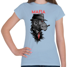 PRINTFASHION MAFIA - Női póló - Világoskék női póló