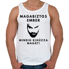 PRINTFASHION MAGABIZTOS EMBER - Férfi atléta - Fehér