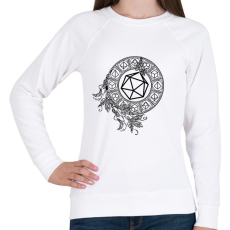 PRINTFASHION Mágikus Kockák (fekete) - Női pulóver - Fehér
