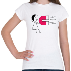 PRINTFASHION Mágneses vonzás - Női - Női póló - Fehér
