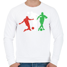 PRINTFASHION Magyar csapat - Férfi pulóver - Fehér férfi pulóver, kardigán