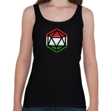 PRINTFASHION Magyar D20 - Női atléta - Fekete női trikó