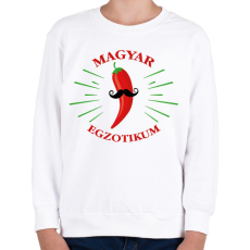 PRINTFASHION Magyar egzotikum - Gyerek pulóver - Fehér