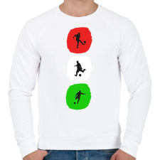 PRINTFASHION Magyar foci - Férfi pulóver - Fehér férfi pulóver, kardigán