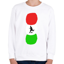 PRINTFASHION Magyar foci - Gyerek pulóver - Fehér gyerek pulóver, kardigán