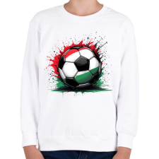 PRINTFASHION Magyar focilabda - Gyerek pulóver - Fehér gyerek pulóver, kardigán