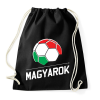 PRINTFASHION Magyar focis ajándék focis póló - Sportzsák, Tornazsák - Fekete